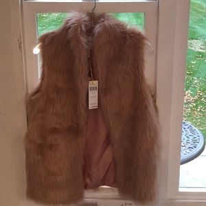 Faux fur vest